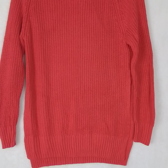 LOGG by H&M Loose‎ Knit Open Side Sweater Size Small in Red - Picture 4 of 13